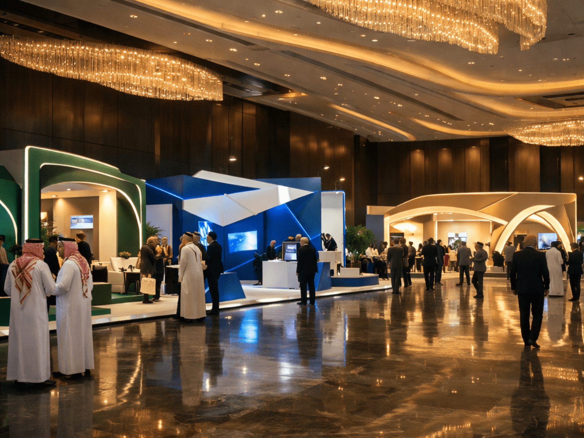 تصميم وتركيب ديكزرات العرض والبوثات داخل المملكة