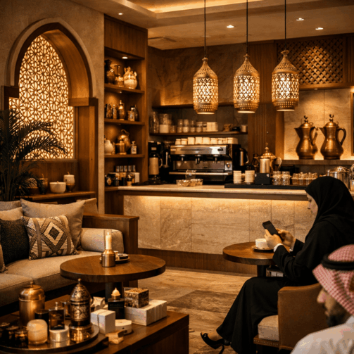 ديكور مطعم جميل جدا داخل المملكة