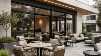 ديكورات خارجية للكافيهات