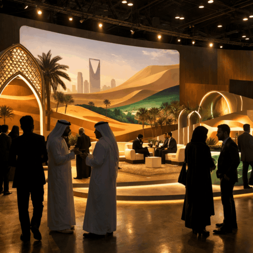 مؤتمرت بديكورات مميزة داخل المملكة